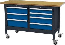 Mobile Kastenwerkbank, Breite 1500 mm, 7 Schubladen Produktbild