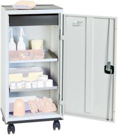 Werkzeug- und Materialschrank Serie 3000, 1000x500x500 mm, 1 Schubladen 100 mm, 2 Wannenböden, Rollenuntersatz Produktbild