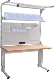 C-Fuß Schwerlasttisch powerline, mit Multi-Wand-Aufbau Produktbild