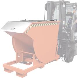 Deckel für Kippbehälter Typ BKM mit Abrollsystem Produktbild