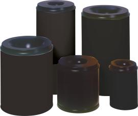 Selbstlöschender Papierkorb aus Stahlblech Produktbild