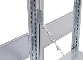 Doppel-Steck-Anbauregal verzinkt, Tragkraft 150 kg Produktbild