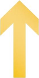 Bodenmarkierung "Pfeil" ablösbar, 10 Stück 100x0,7x200 mm Produktbild