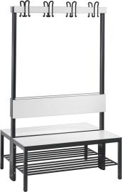 Doppelseitige Garderobenbank und Schuhrost Produktbild