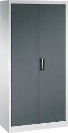 Büro-Flügeltürenschrank (RAL 7035/7016) mit 4 verstellbaren Einlegeböden Produktbild