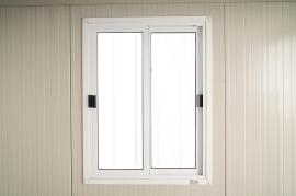 Fenster inkl. Gitter, Aluweißes Schiebefenster 760x1020mm (Aufpreis) Kein Separatversand Produktbild