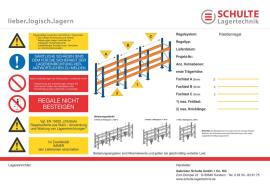 Regalbeschilderung A 3 für Außenbereich Produktbild