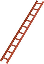 Dachleiter Rot 10 Sprossen Produktbild