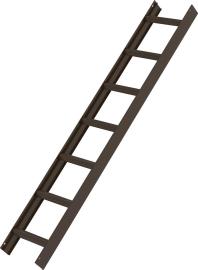 Dachleiter Braun 7 Sprossen Produktbild