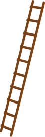 Dachleiter Holz 10 Sprossen Produktbild
