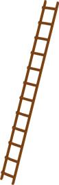 Dachleiter Holz 12 Sprossen Produktbild