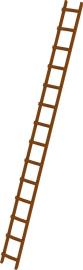 Dachleiter Holz 14 Sprossen Produktbild