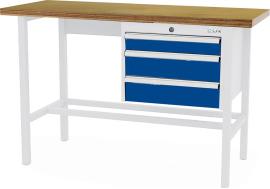 Arbeitstisch, 3 Schubladen 100/2x 150 mm Produktbild