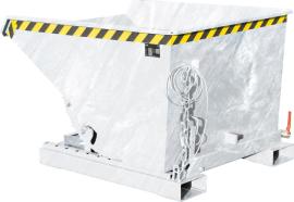 Späne-Kippbehälter, mit Abrollsystem, Typ EXPO®-E, verzinkt Produktbild