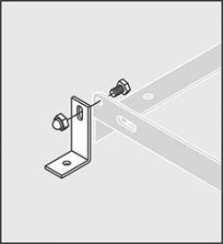 Bodenmontagewinkel vzk für Fahrradständer 2-er-Set Produktbild