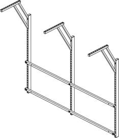Tischaufbau m4p 3 Säulen, 2030 breit Produktbild