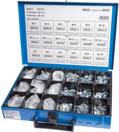 Sortiment Muttern + Scheiben DIN 934-8/DIN 125/DIN 127, verzinkt Produktbild