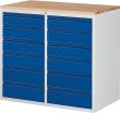 Schubladenschrank Basic-7 RAL 7035/5012 Produktbild