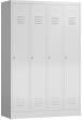 Stahlkleiderschrank RAL 7035, 4-tlg. Produktbild