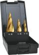 Stufenbohrer HSS TiN Set 4-fach Spiralnute 4-30 mm EXACT Produktbild