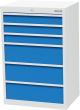Schubladenschrank T500, 680 mm, 6 Sbl. VA Produktbild