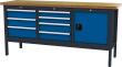 Kastenwerkbank, 2000 mm, 7 Schubladen, 1 Tür Produktbild