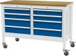 Mobile Kastenwerkbank, Breite 1300 mm, 8 Schubladen Produktbild