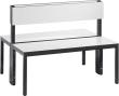 Doppelseitige Sitzbank, mit Rückenlehne, ohne Schuhrost Produktbild