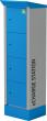 E-Bike Ladestation 600x500x2095/2000mm Kaßierschloß Safe-O-Mat RAL 7035/RAL 5012 Produktbild