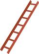 Dachleiter Rot 7 Sprossen Produktbild