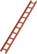 Dachleiter Rot 10 Sprossen Produktbild