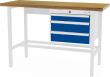 Arbeitstisch, 3 Schubladen 100/2x 150 mm Produktbild