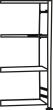 ESD-Steckregal (Anbauregal) ORION PLUS, Bodenbreite 1000 mm Produktbild