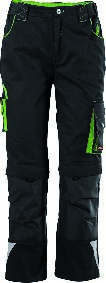 FORTIS Twenty-Four Kids-Bundhose schwarz/limegreen Produktbild img3 L