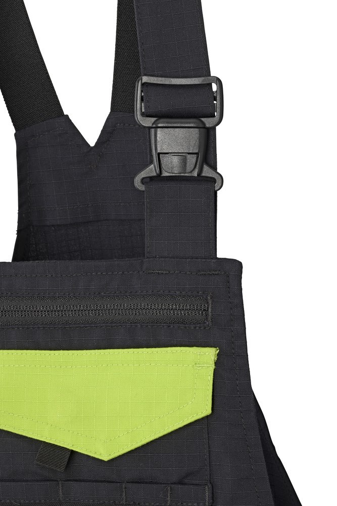 FORTIS Performance Kids-Latzhose schwarz/lime Produktbild img5 L