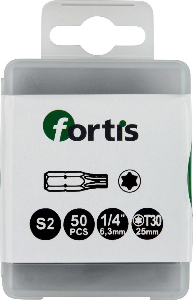 FORTIS Bit 1/4" DIN 3126 C6,3 50er Pack Produktbild img1 L