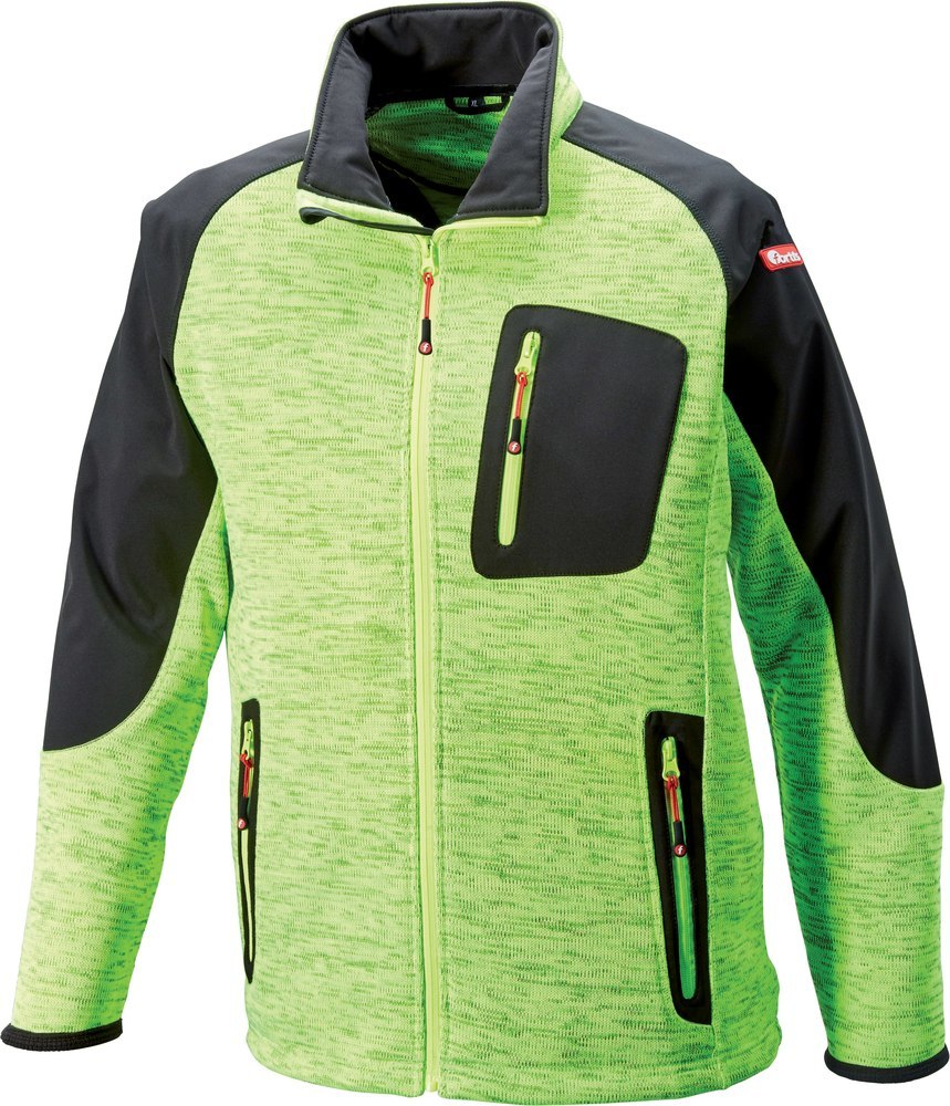 FORTIS Twenty-Four Strickjacke limegreen/schwarz Produktbild img1 L