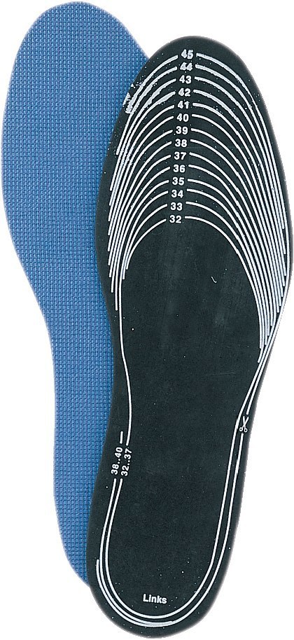 FORTIS Aktiv-Einlegesohle ganzflächig zuschneidbar schwarz Einheitsgröße Produktbild img1 L