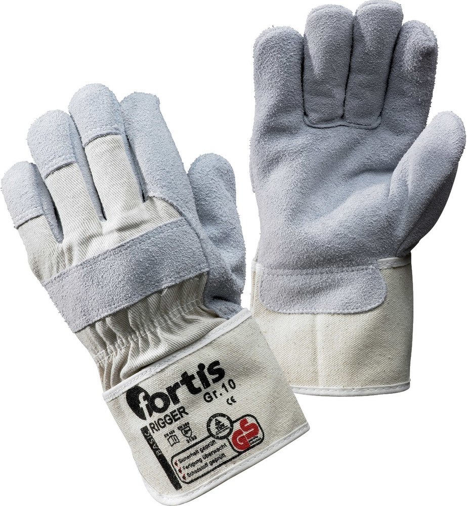 FORTIS Handschuh Rigger Rindspaltleder Größe 10 Produktbild img1 L