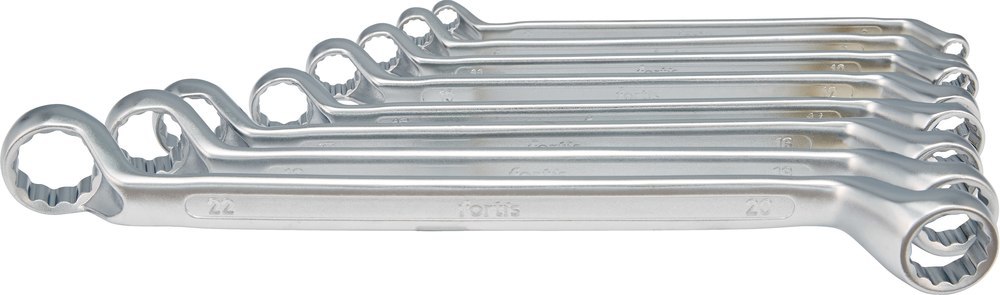 FORTIS Doppelringschlüssel-Satz DIN 838 8-teilig 6-22mm Produktbild img1 L