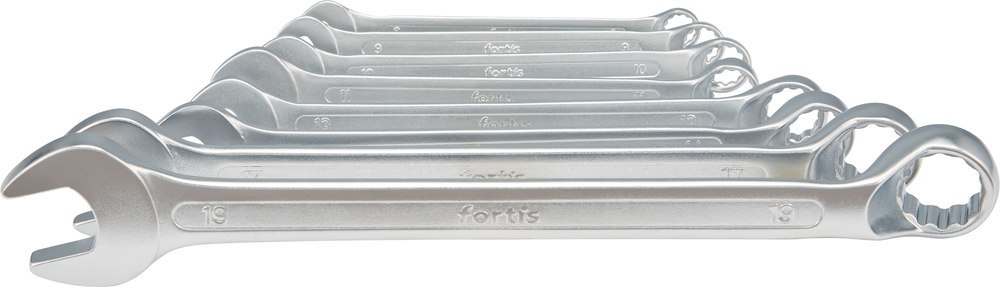 FORTIS Ring-Maulschlüssel-Satz DIN 3113B 8-teilig 8-19mm Produktbild img1 L