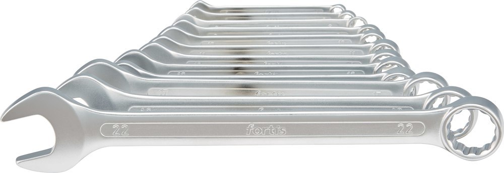 FORTIS Ring-Maulschlüssel-Satz DIN 3113A12-teilig 6-22mm Produktbild img1 L