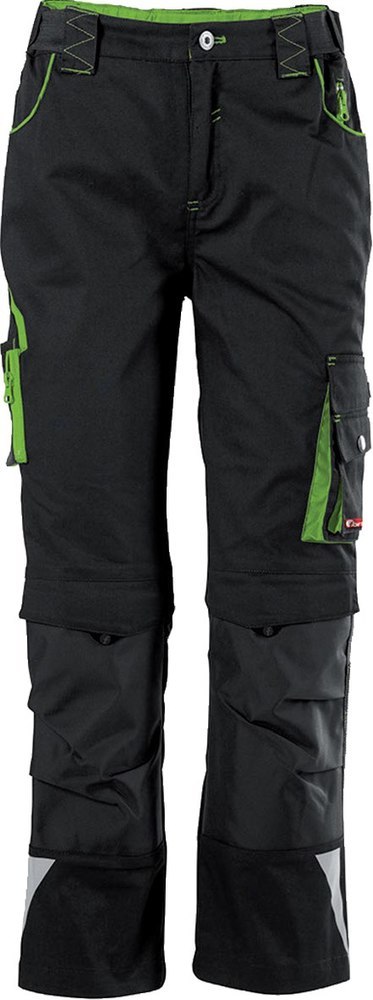 FORTIS Twenty-Four Kids-Bundhose schwarz/limegreen Produktbild img2 L