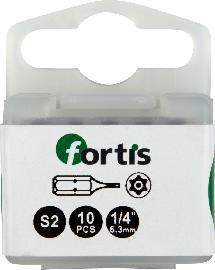 FORTIS Bit 1/4" für TXBO-Schrauben Innensechsrund mit Bohrung DIN 3126 Länge 25mm Produktbild