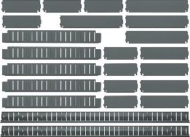 FORTIS Einteilungs-Satz für Schubladen 760x398mm 23-teilig Produktbild