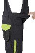 FORTIS Performance Kids-Latzhose schwarz/lime Produktbild img3 S