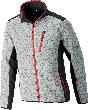 FORTIS Twenty-Four Strickjacke hellgrau/rot Produktbild