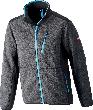 FORTIS Twenty-Four Strickjacke dunkelgrau/türkis Produktbild