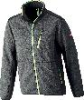 FORTIS Twenty-Four Strickjacke dunkelgrau/limegreen Produktbild