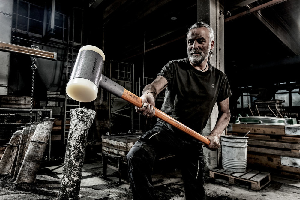 SUPERCRAFT-Vorschlaghammer, mit schwingungsdämpfendem, ergonomisch geformtem und lackiertem Hickorystiel Produktbild img8 L